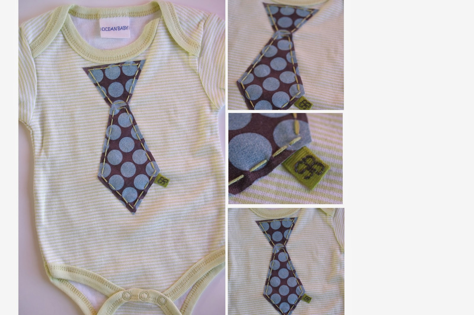 Sassy Blooms Boutique Boy Tie Onesies