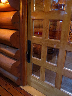  custom, oak, beveled, glass, door, huge, wide, log, home, ely, mn, huisman