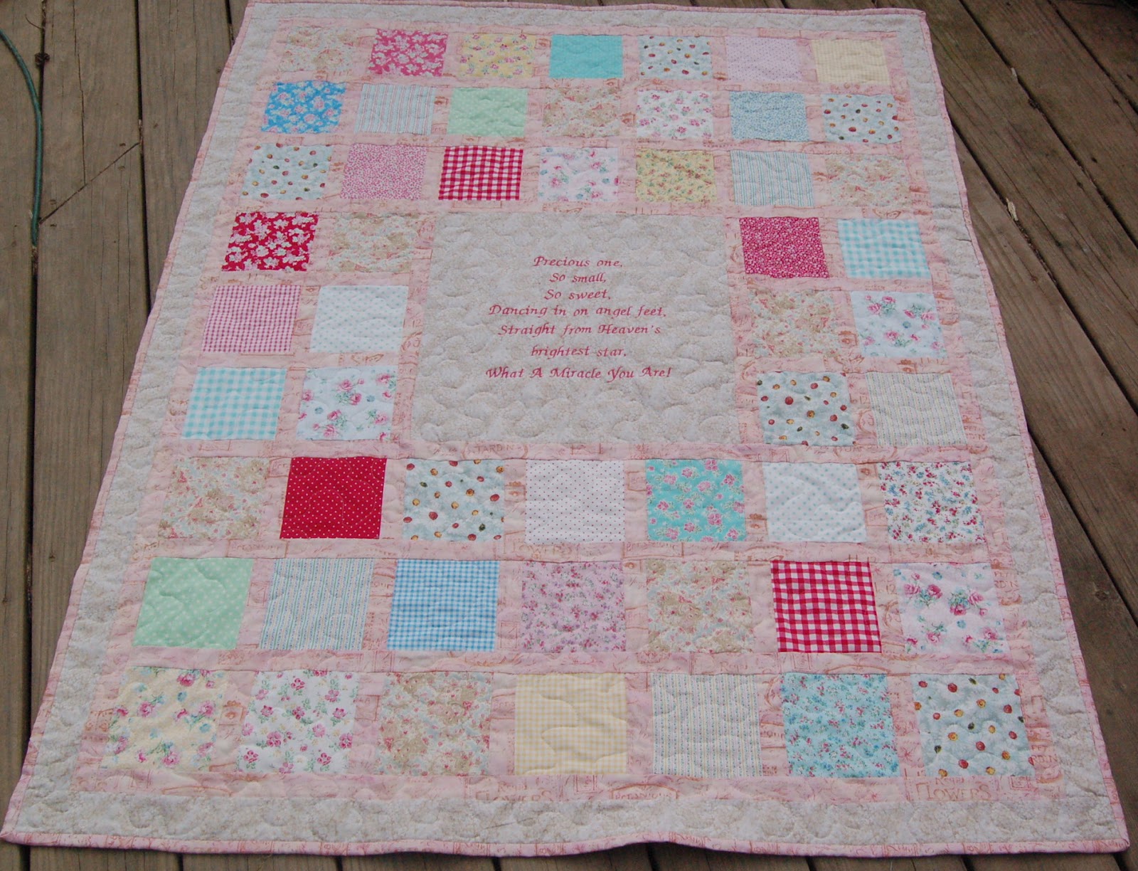 Sew Much Fun Quilts Beautiful Baby Girl quilt