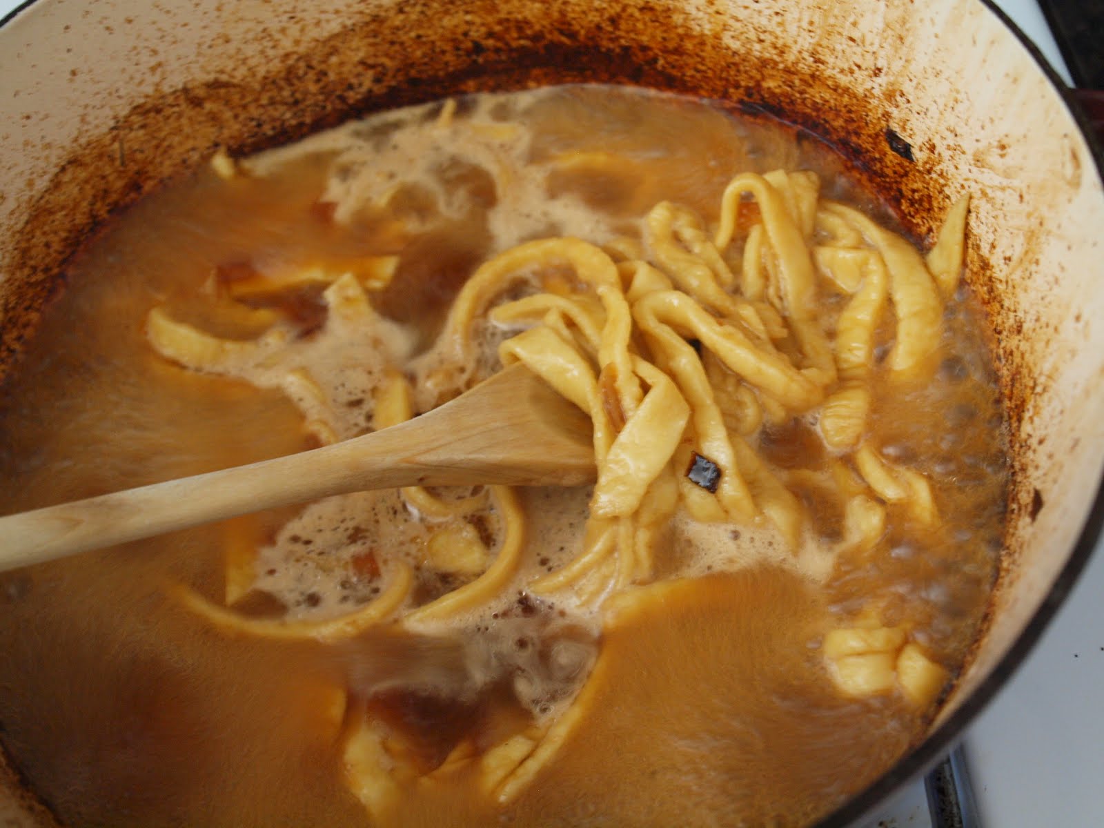 Dishin' It Out Chuck Roast with Homemade Noodles
