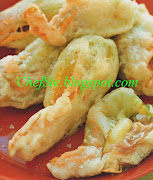 16 fiori di zucca 150 gr. di formaggio brie o branzi (fiori di zucca)