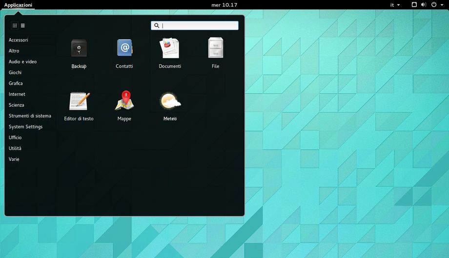 Slingshot in Gnome Shell