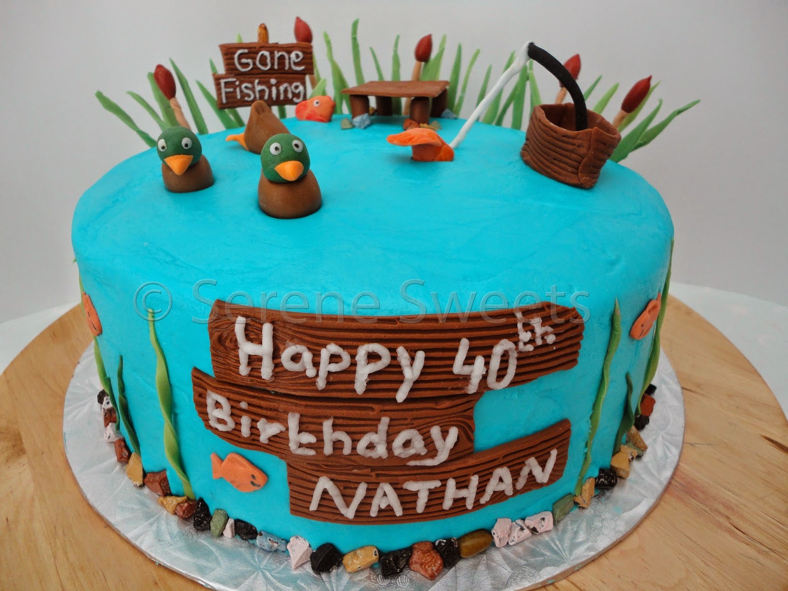 Serene Sweets Fishing Cake