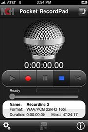 RecordPad iPhone Audio Recorder