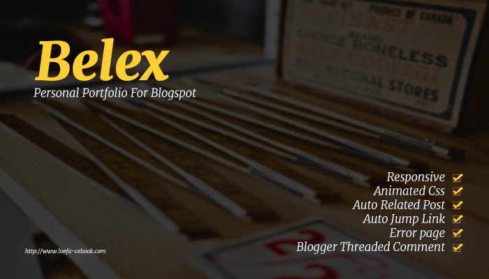 Belex personal Portfolio Bloger Template