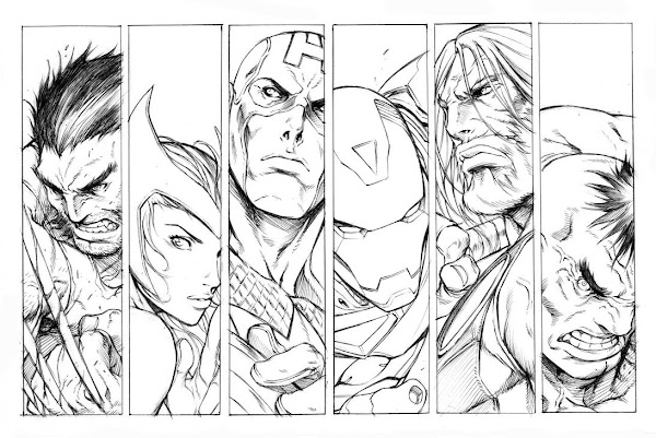 Avengers Comic Book Coloring Pages Printable