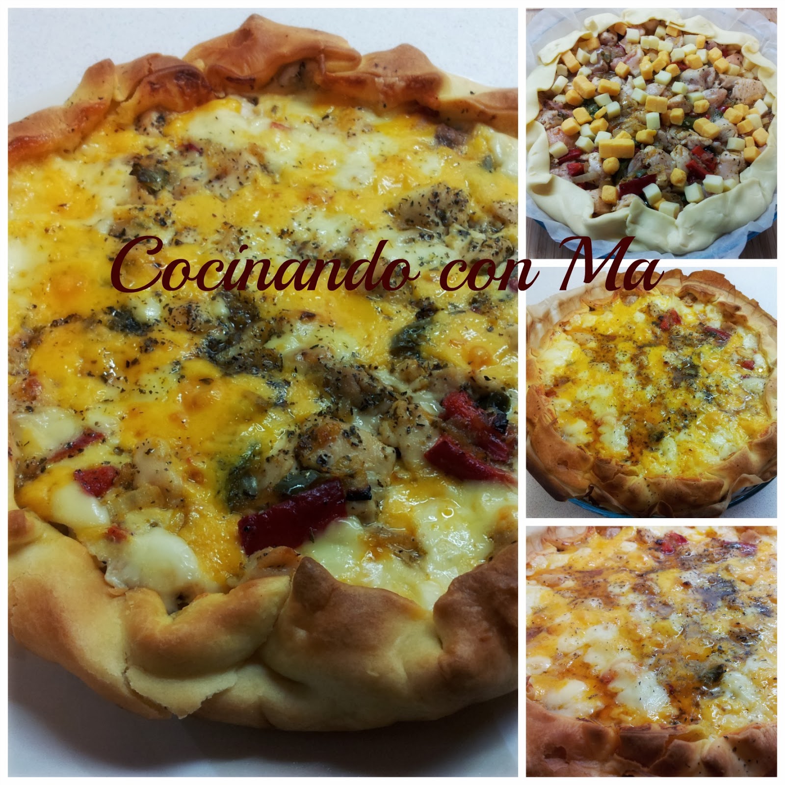 Quiché de Pollo al Curry con Queso Cocinando Con Ma