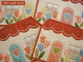 Quilted tablemats - houses