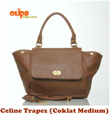 Tas Cewek Celine Trapez Coklat Medium Tas Cewek Celine Trapez Coklat Medium