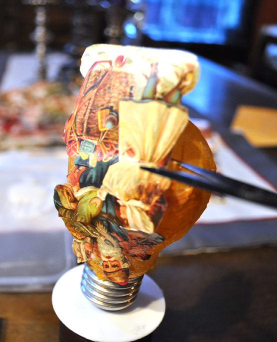 Christmas lights technology Av Susanne - in english: Tutorial - Christmas bulbs