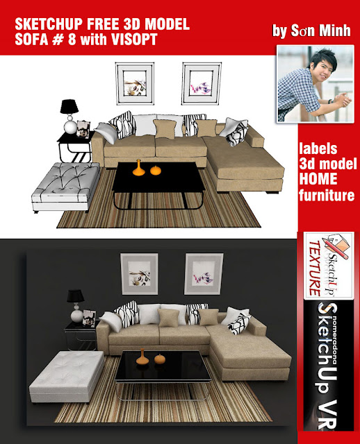 free sketchup model sofa #8