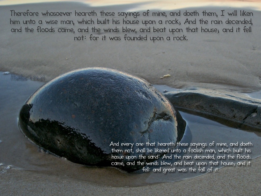 Word of the Day Build Your House Upon a Rock