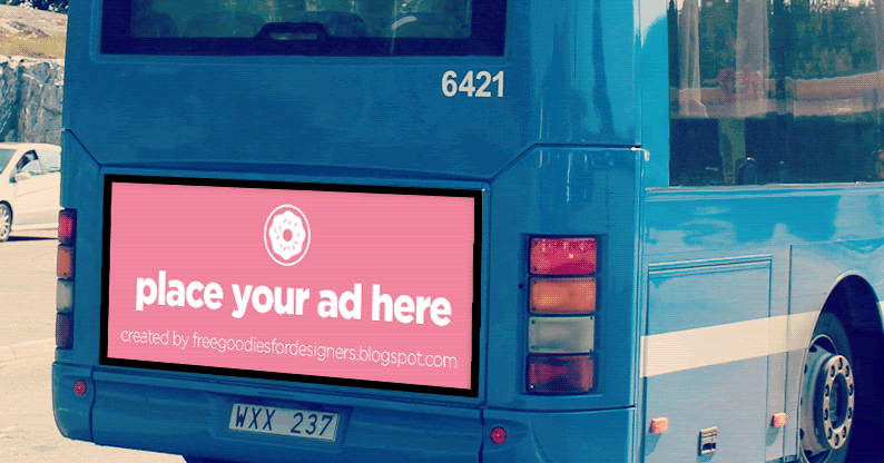 2669+ Mockup Busdoor Psd