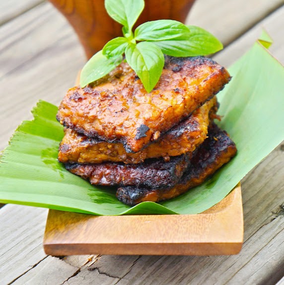 Spices marinated tempeh