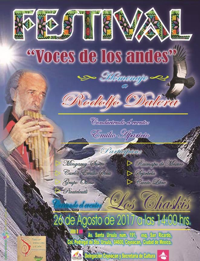 FESTIVAL VOCES DE LOS ANDES - HOMENAJE A RODOLFO DALERA