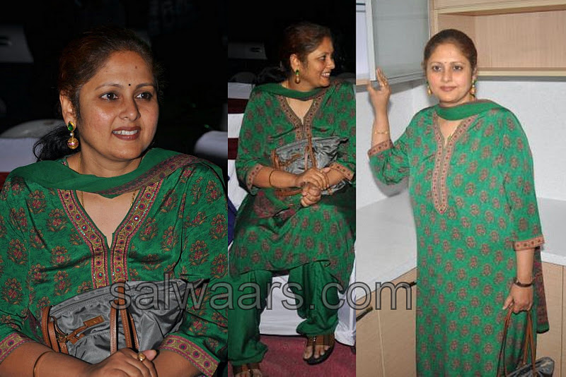 Jayasudha in Green Salwar Kameez - Indian Dresses