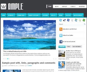 Ample Blogger Template