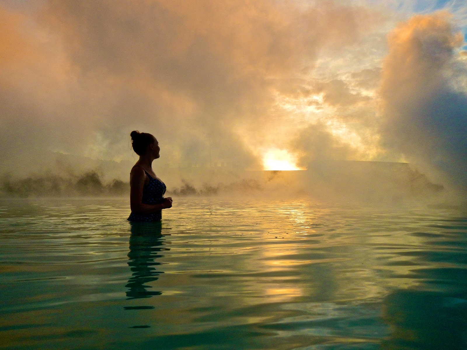 Sunset at the Blue Lagoon Iceland