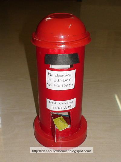 Ideas out of the mist: How to make a post box / letter box (model