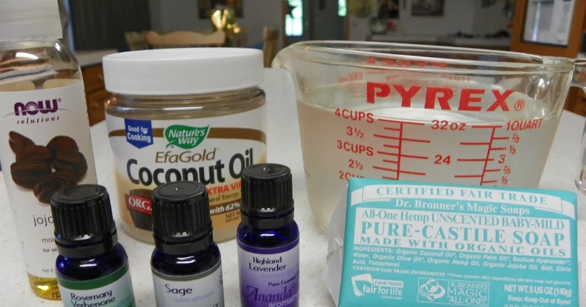 A little bit of this and that Homemade Organic Shampoo