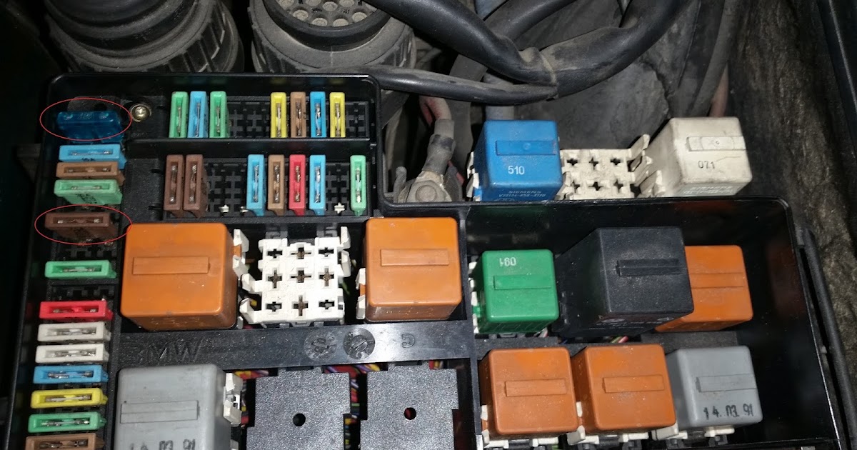 BMW E36 Revisión de Fusibles BMW E36