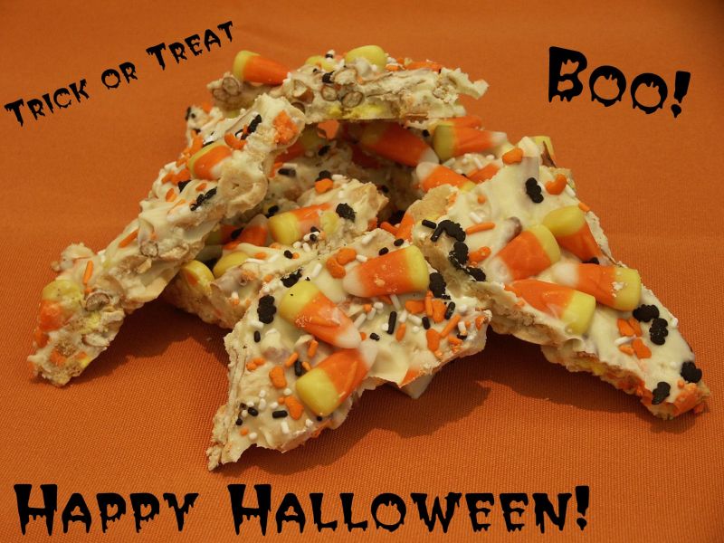 Moveable Feasts Candy Corn Oreo Bark