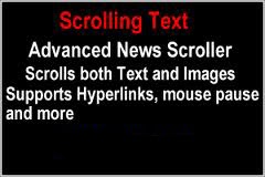 scrolling text