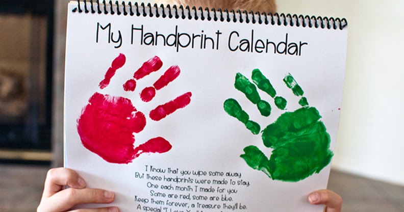 The Sharpened Pencil: Handprint Calendars!!