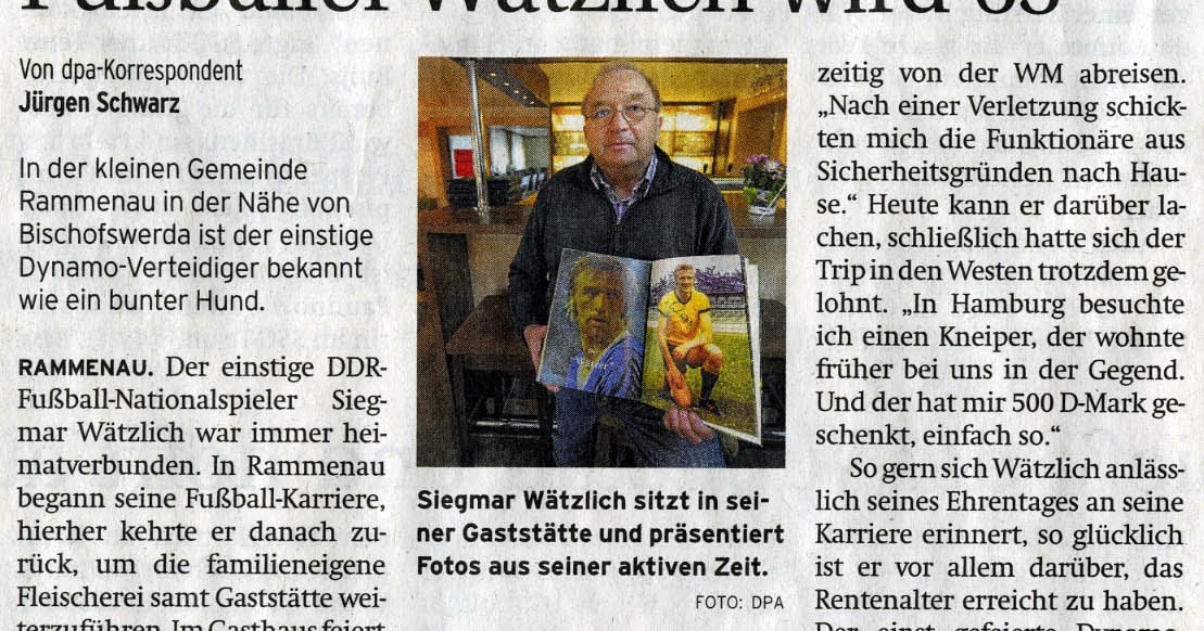 Kulturtipp Siegmar Wätzlich