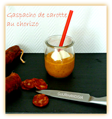 image Gaspacho de carotte au chorizo