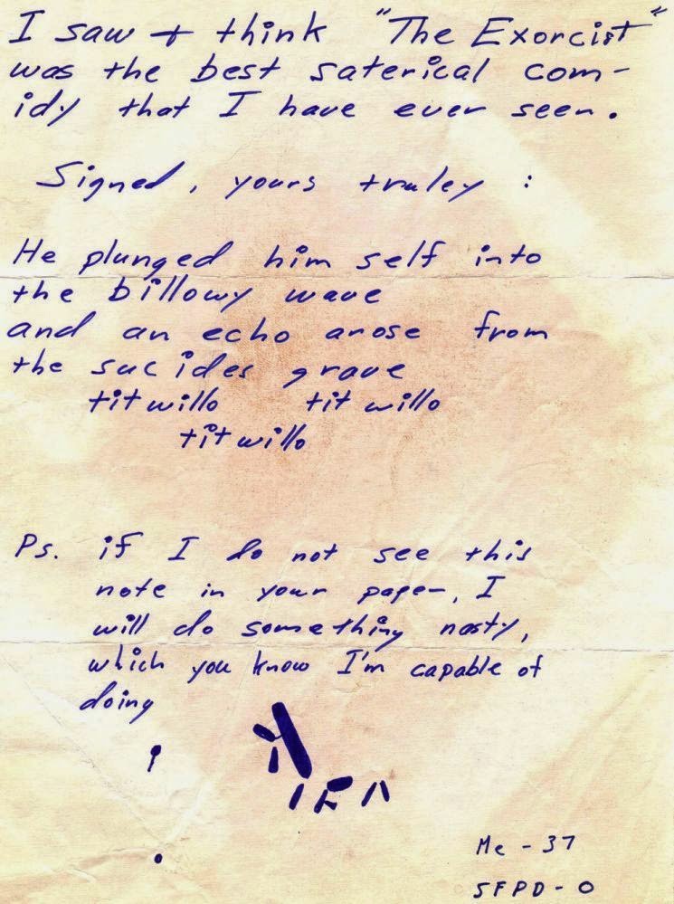 The Zodiac Killer Letters The Zodiac Killer Letters