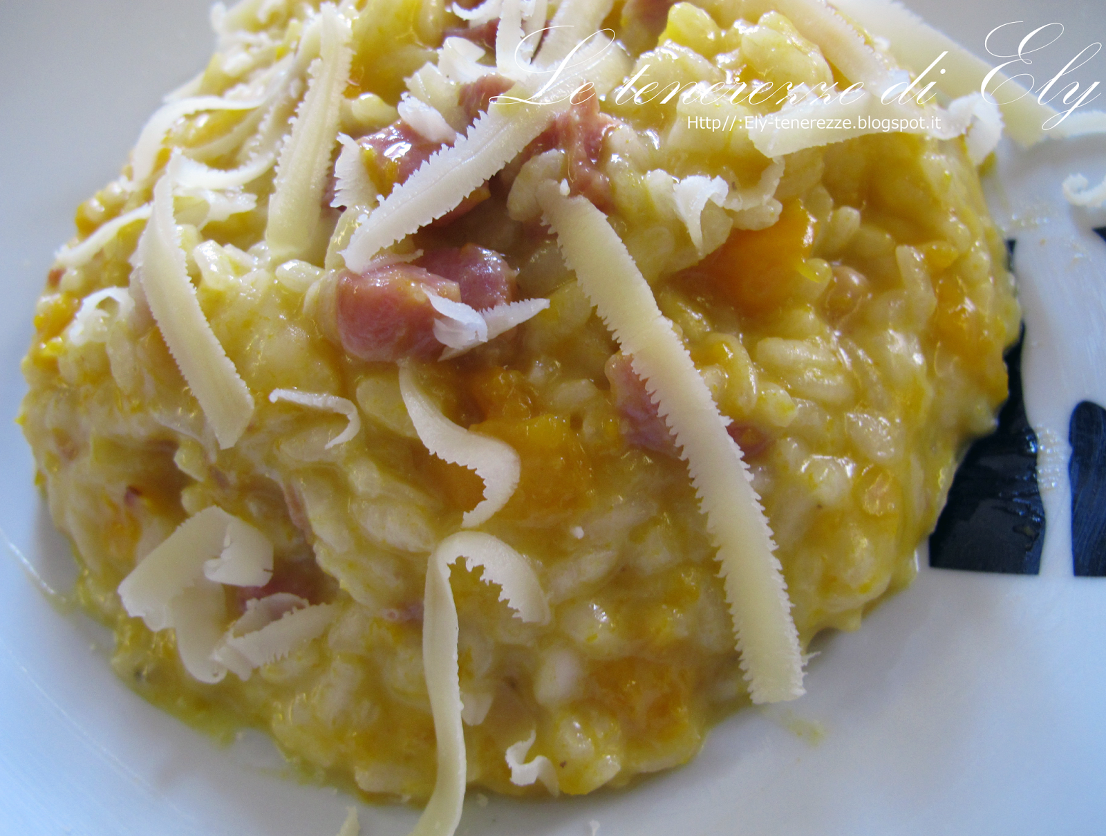 . Risotto zucca speck e Monte Veronese