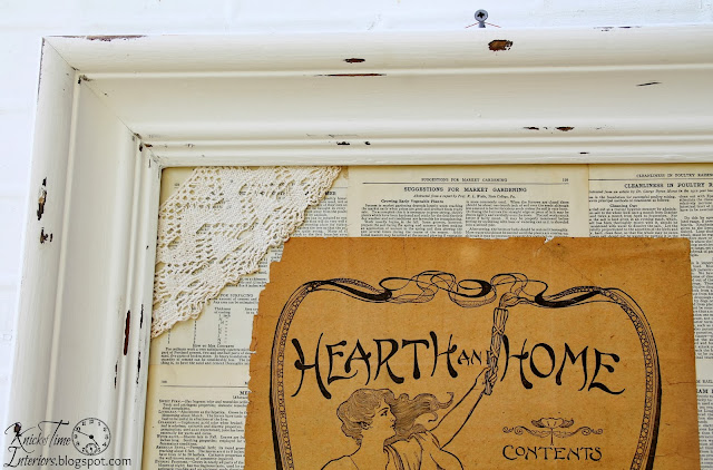 Mixed Media Art Photo Frames Repurposed Book Pages via KnickofTimeInteriors.blogspot.com