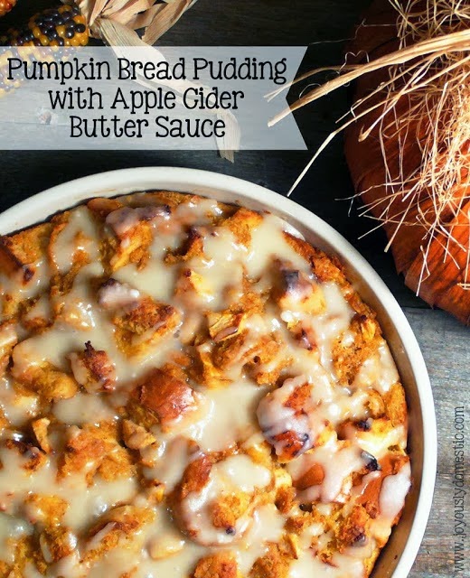The Bestest Recipes Online Pumpkin Bread Pudding with Apple Cider