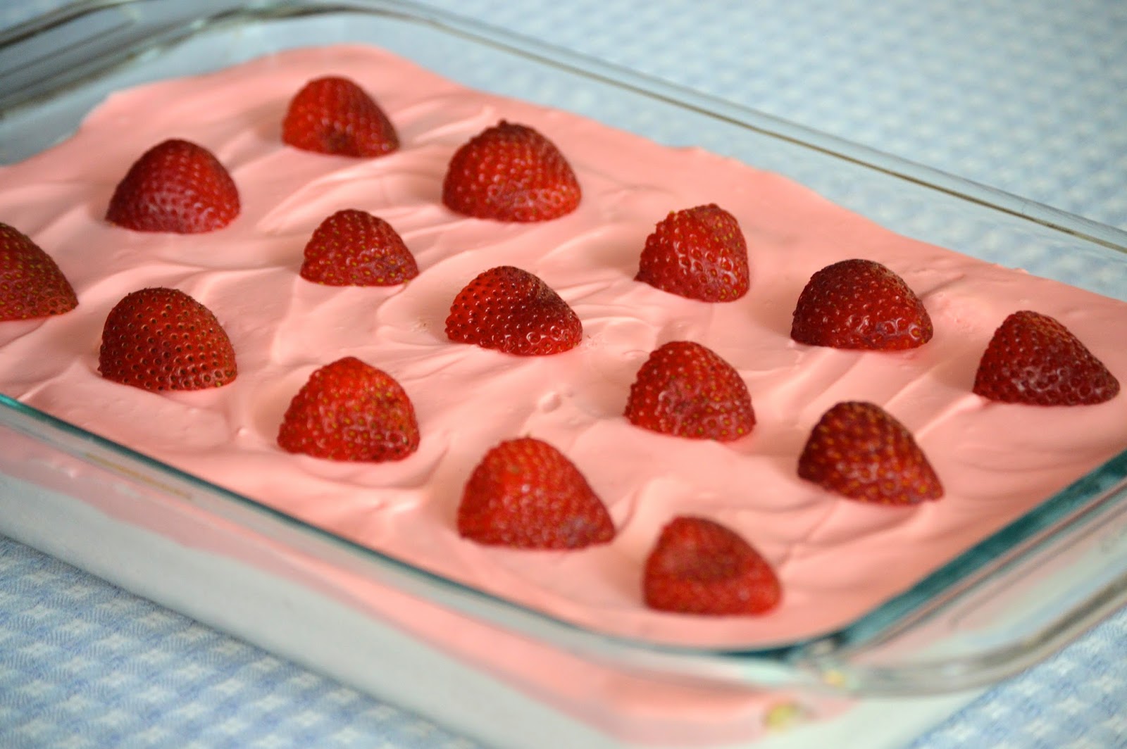 Heritage Schoolhouse Strawberry Eclair Cake