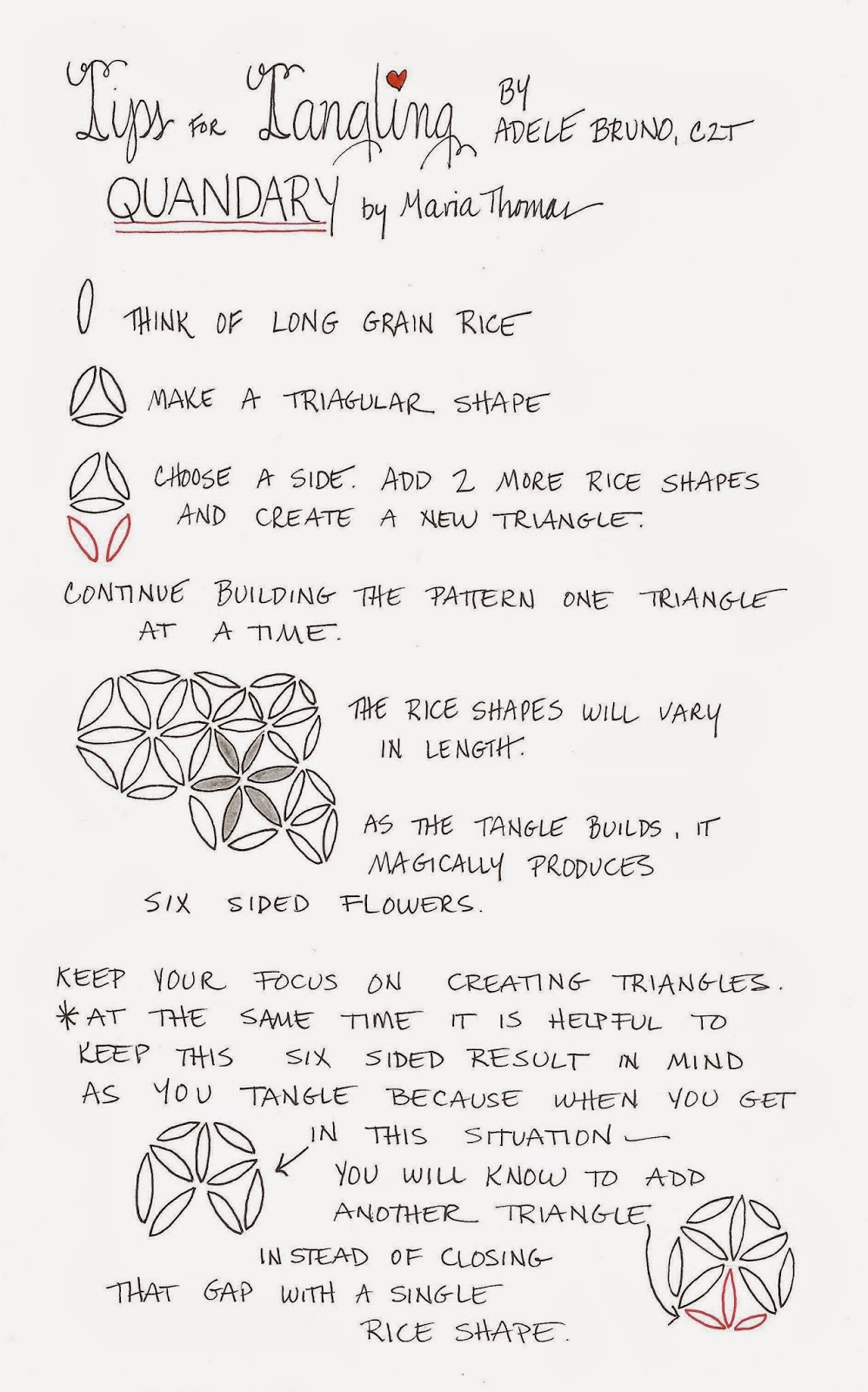 Tickled To Tangle Tips for Tangling Quandary