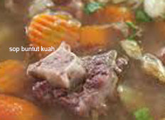 resep masakan indonesia sop buntut kuah spesial sedap, nikmat, lezat, praktis, mudah