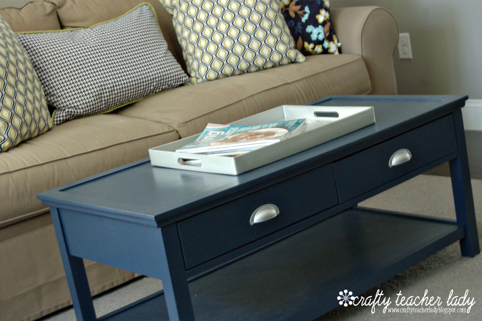 Crafty Teacher Lady Coffee Table Makeover