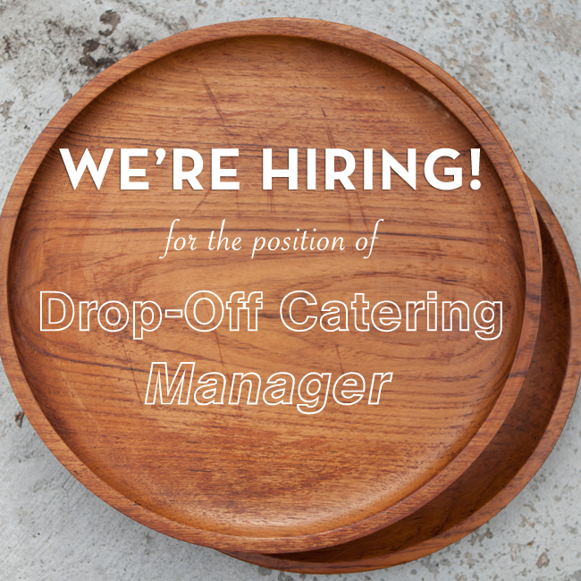 Drop-Off Catering Manager