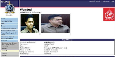 Muhammad Nazaruddin listed in Interpol's Red Notice