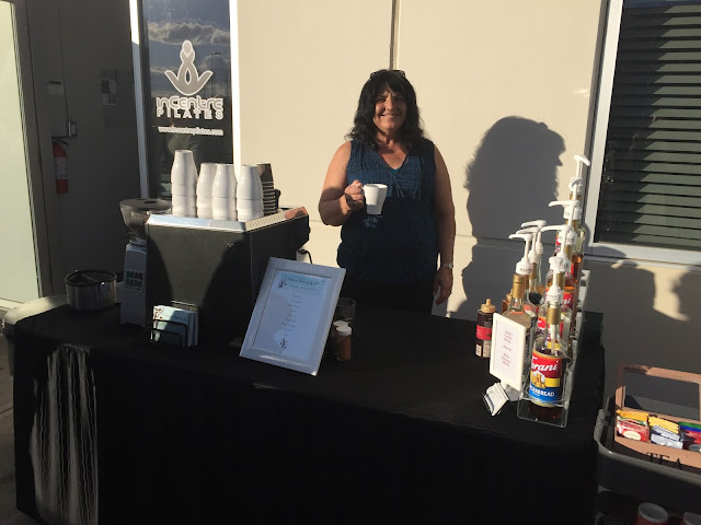 Coffee Cart in Edmonton serving top quality coffee at an on location event.