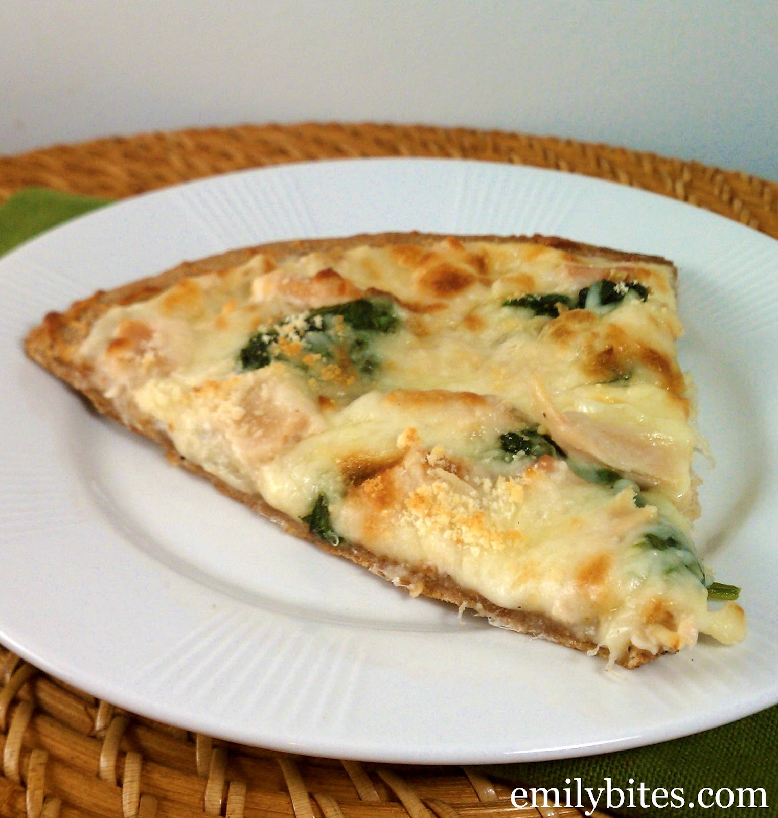 Chicken Alfredo Pizza Emily Bites