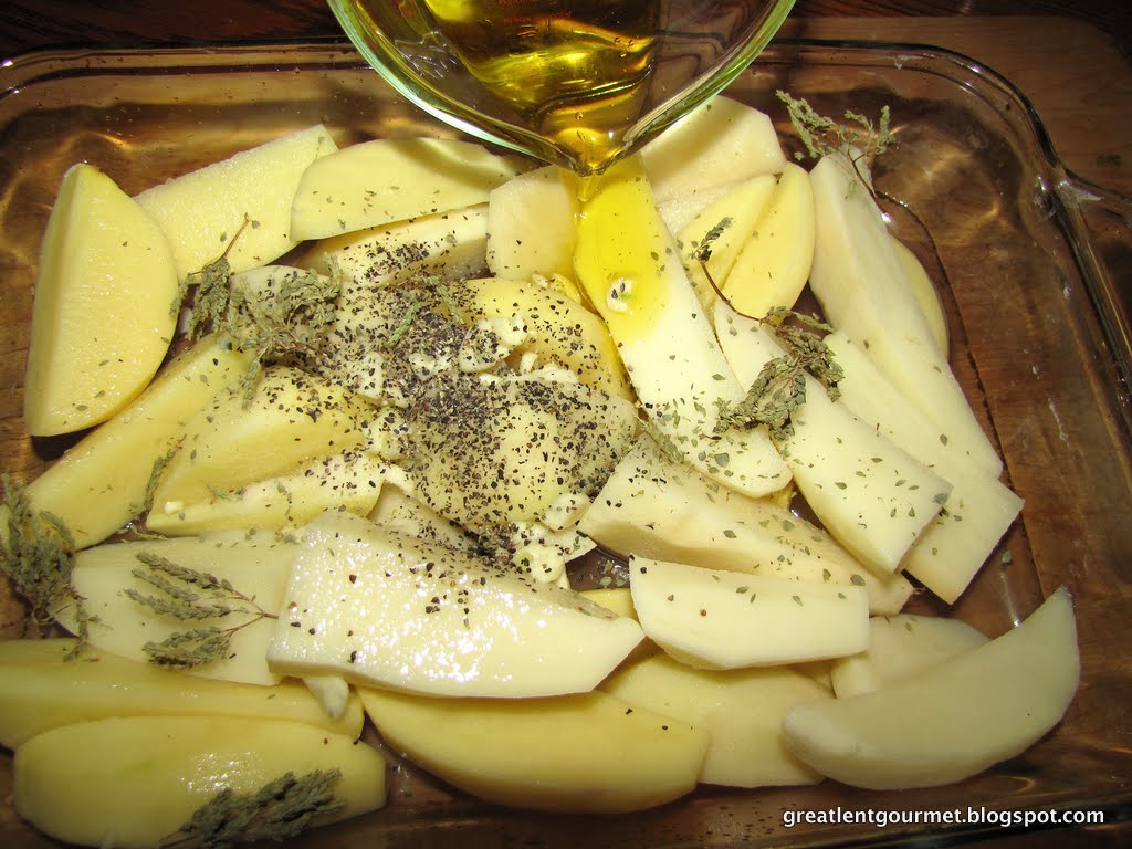 Great Lent Gourmet Day 41 Greek Style OvenRoasted Potatoes with Lemon