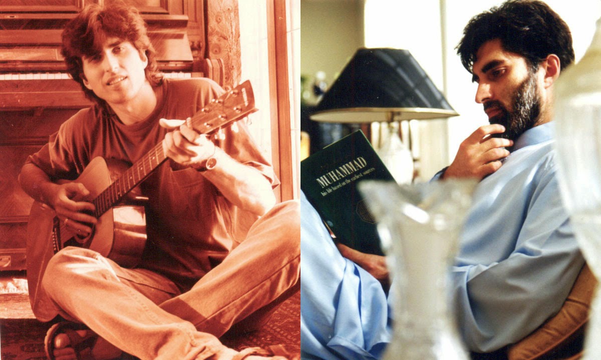 Junaid+Jamshed+with+His+Family view of Junaid Jamshed with his old inspiration (L) and a view of ...