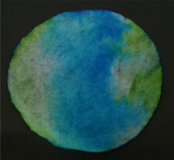 Earth...coffee filter and felts