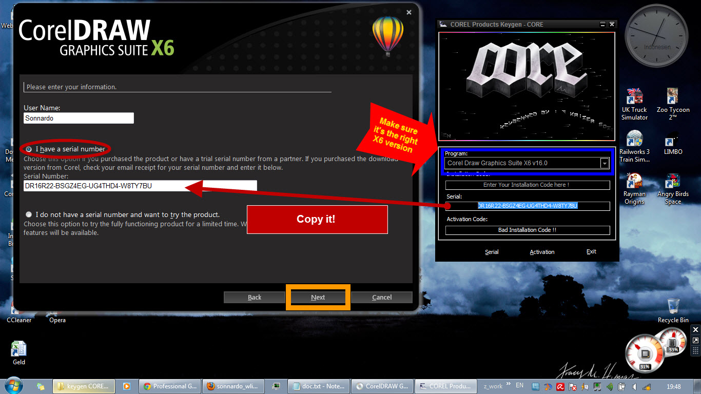 Corel keygen