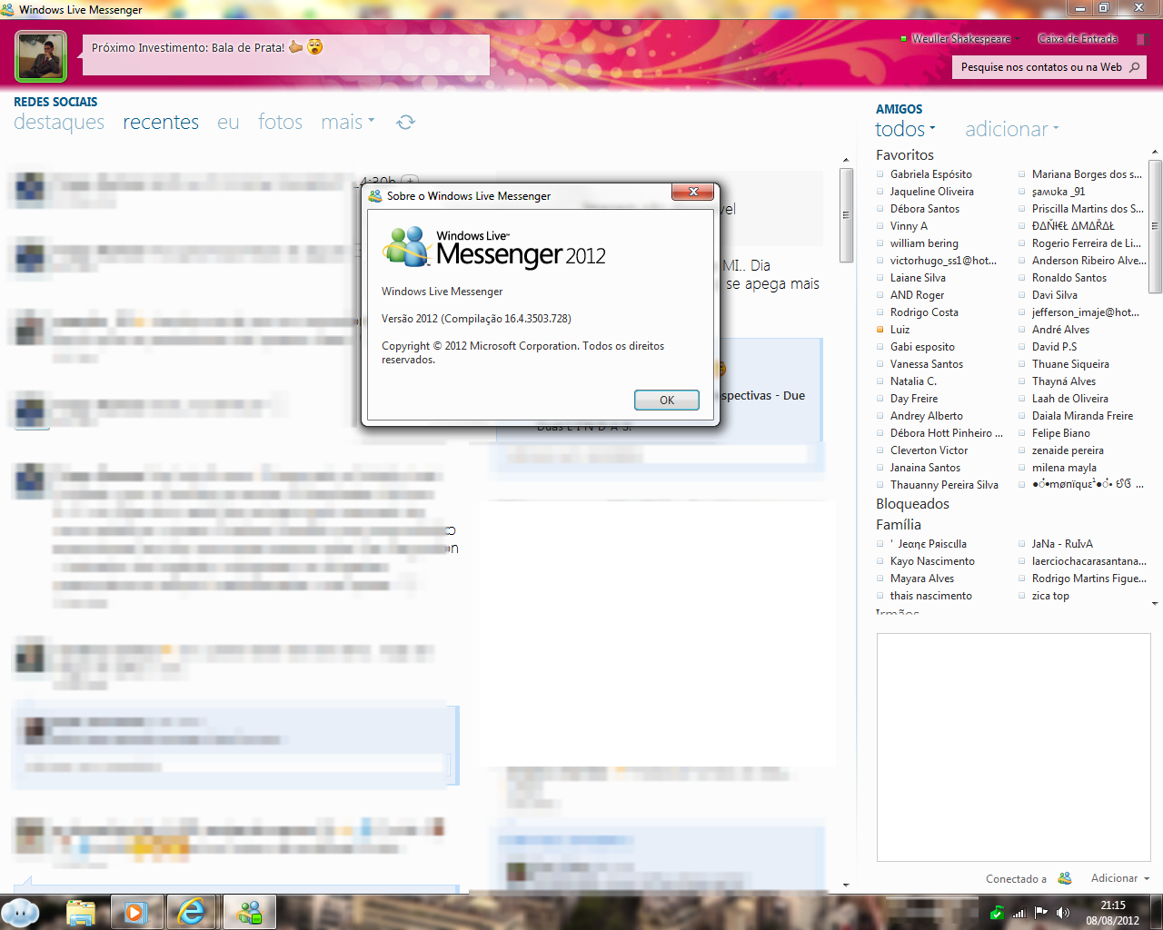 msn messenger 2012 w a informática