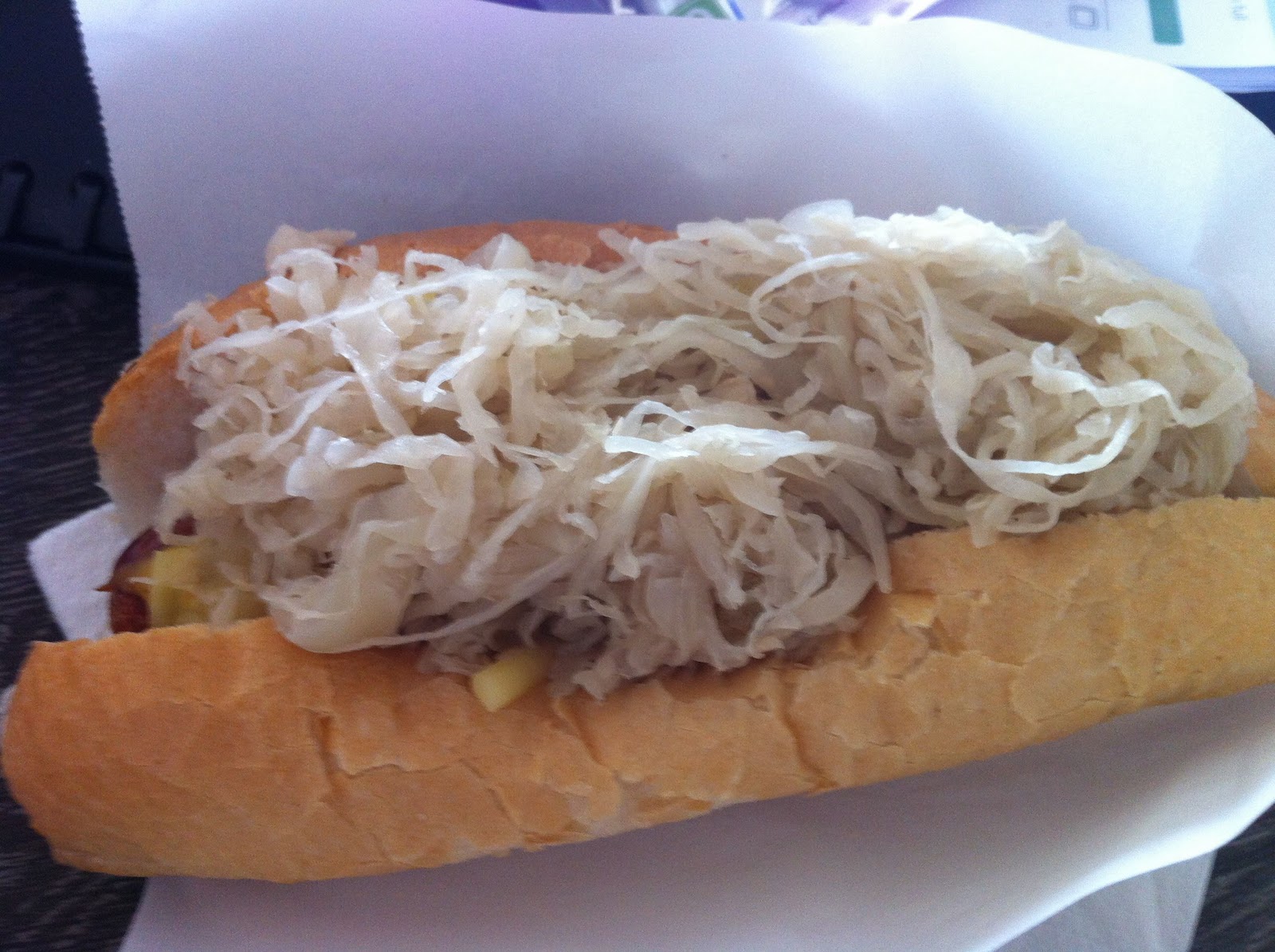 Queen Victoria Market Famous Bratwurst Sausage Roll