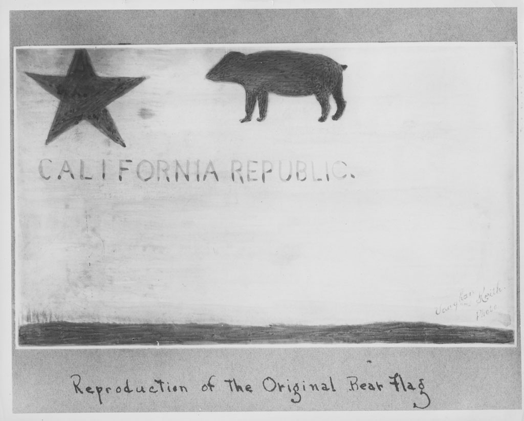 Vaughan & Keith Photograph of the Original Todd California Bear Flag