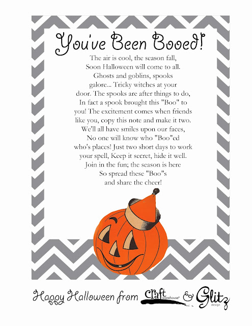 Printable You Ve Been Booed Poem | craft warehouse blog Printable You Ve Been Booed Poem | craft warehouse blog